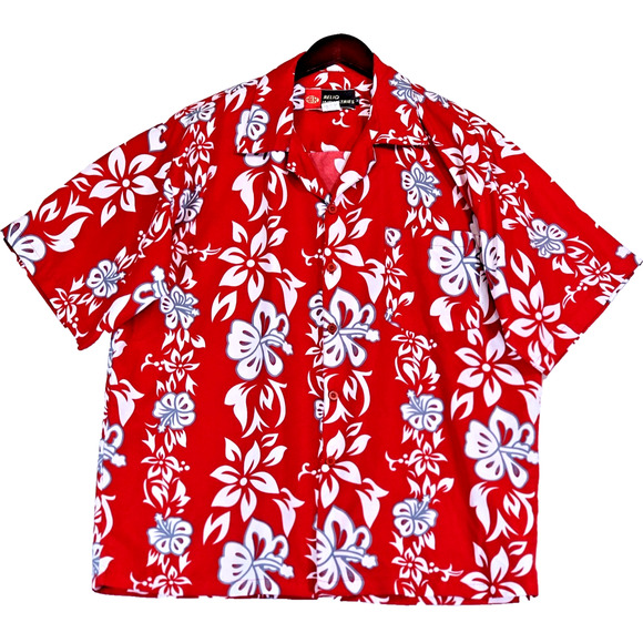 Reliq Industries Men's Tropical Hawaiian Style Button Up Shirt Size Medium NWOT - Picture 1 of 7